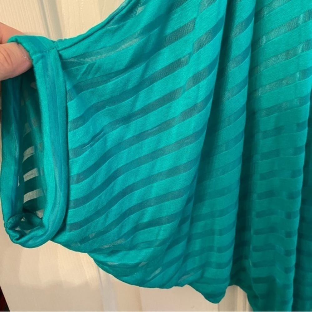 Lane Bryant green sheer top‎ Size 22/24 - Picture 4 of 7
